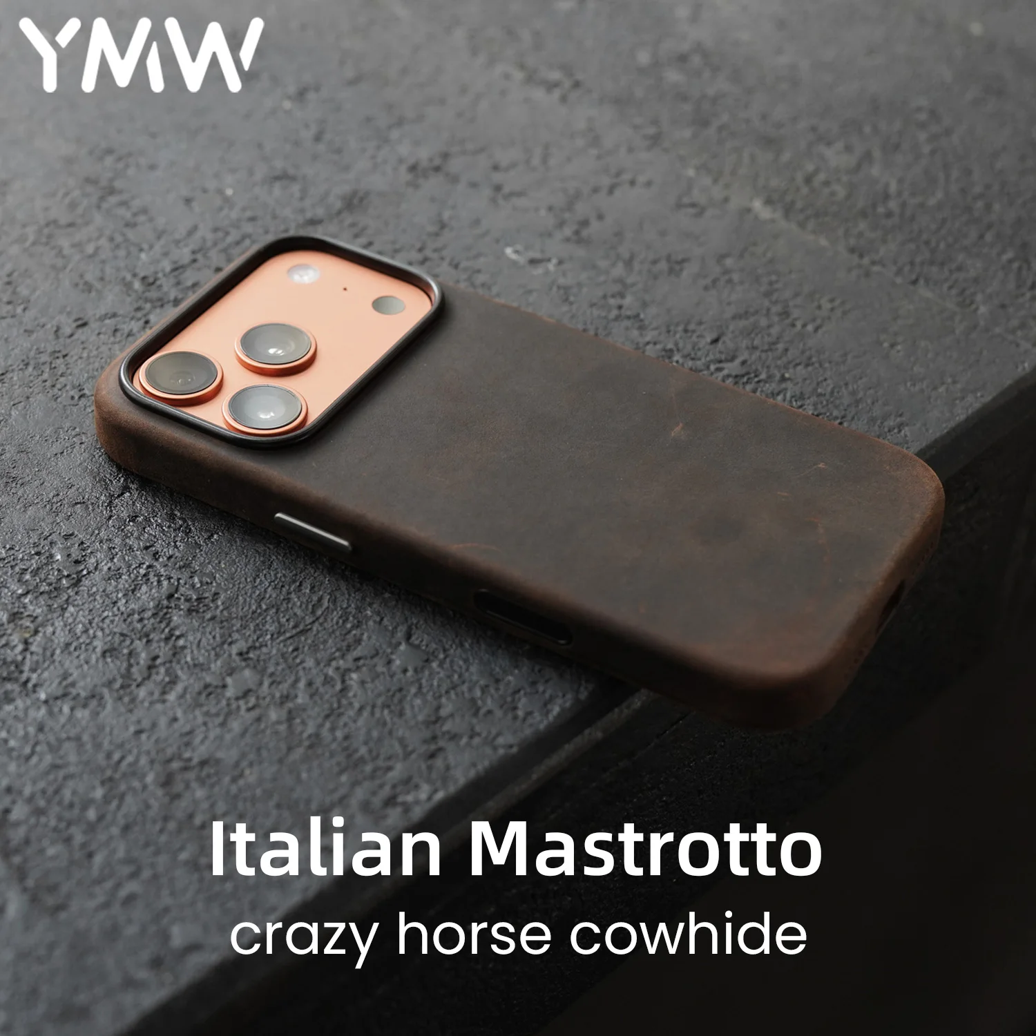 Итальянский чехол Crazy Horse из натуральной кожи YMW для iPhone 17 16 Pro Max 15 14, индивидуальный магнитный чехол для телефона из воловьей кожи 
Итальянский чехол Crazy Horse из натуральной кожи YMW для iPhone 17 16 Pro Max 15 14, индивидуальный магнитный чехол для телефона из воловьей кожи