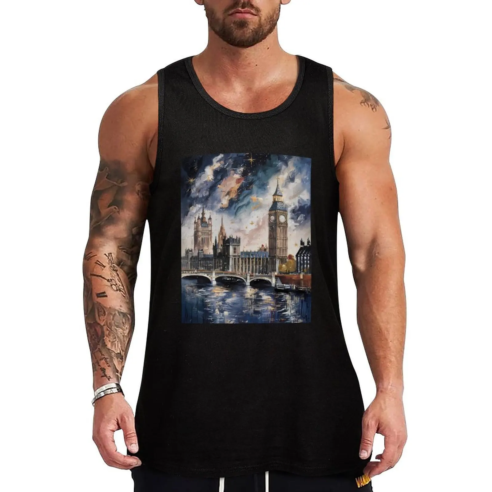London Tank Top Urban Street Tank Top Casual Sleeveless Shirt
London Tank Top Urban Street Tank Top Casual Sleeveless Shirt