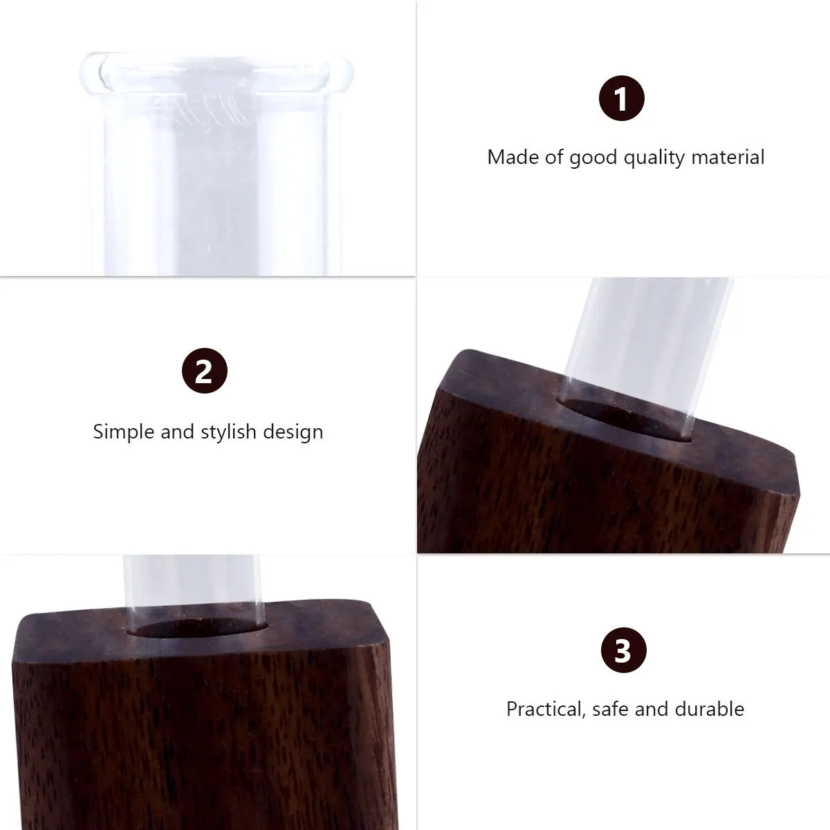 1Pcs Test Tube Flowerpot Creative Glass Hydroponic Vase Table Decoration Home Office Dried and Fresh Flower Vase 
1Pcs Test Tube Flowerpot Creative Glass Hydroponic Vase Table Decoration Home Office Dried and Fresh Flower Vase