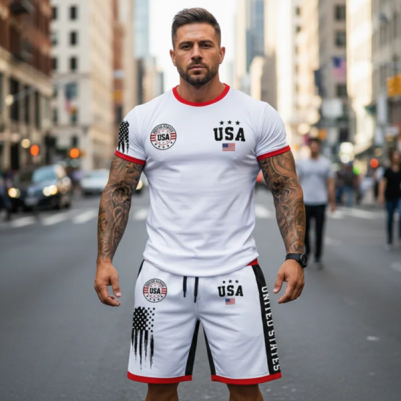 3xl Men's USA Flag Graphic Shorts Elastic Waist Drawstring Casual Streetwear Basketball Gym Sports Daily Workout Sexy Loose Knee
3xl Men's USA Flag Graphic Shorts Elastic Waist Drawstring Casual Streetwear Basketball Gym Sports Daily Workout Sexy Loose Knee