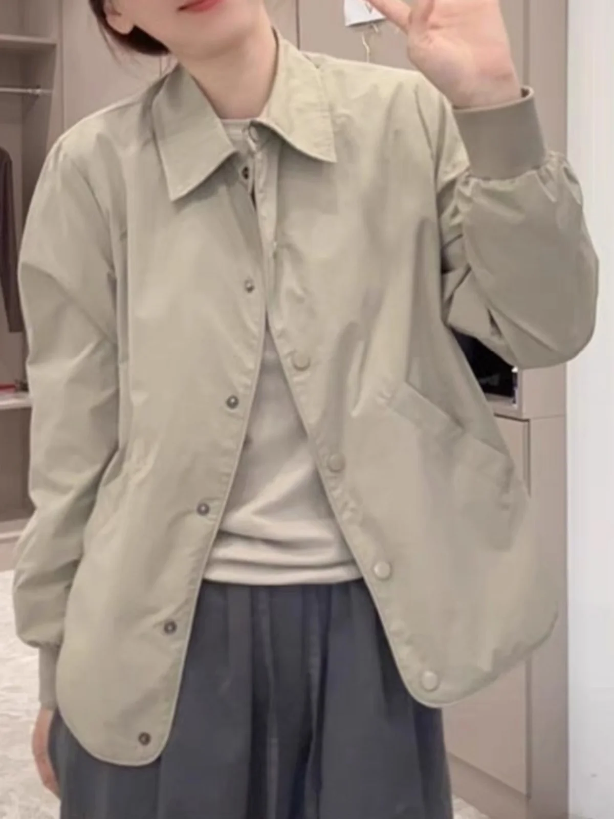 Fashionable Harajuku Style Jacket Long Sleeve Collar Oversize Women's Premium Quality Commute Style Button Detailing
Fashionable Harajuku Style Jacket Long Sleeve Collar Oversize Women's Premium Quality Commute Style Button Detailing
