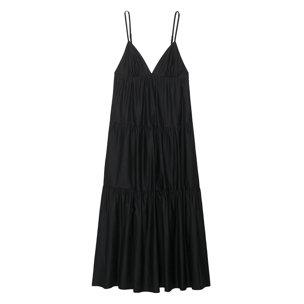 Teen Girls Slip Dress 2025 New Fashion Summer Black Midi Dresses for Women Causal Chic Ladylike Girl Clothes 15-18 Years 
Teen Girls Slip Dress 2025 New Fashion Summer Black Midi Dresses for Women Causal Chic Ladylike Girl Clothes 15-18 Years