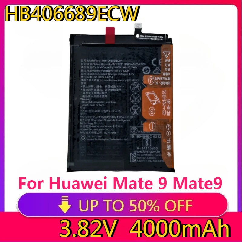 New HB406689ECW 4000mAh Phone Battery For Huawei Mate 9 Mate9 Honor 8C Y7 Pro 2017 Prime Enjoy 7 Plus Y9 2018 Y9 2019 Replacemet
New HB406689ECW 4000mAh Phone Battery For Huawei Mate 9 Mate9 Honor 8C Y7 Pro 2017 Prime Enjoy 7 Plus Y9 2018 Y9 2019 Replacemet