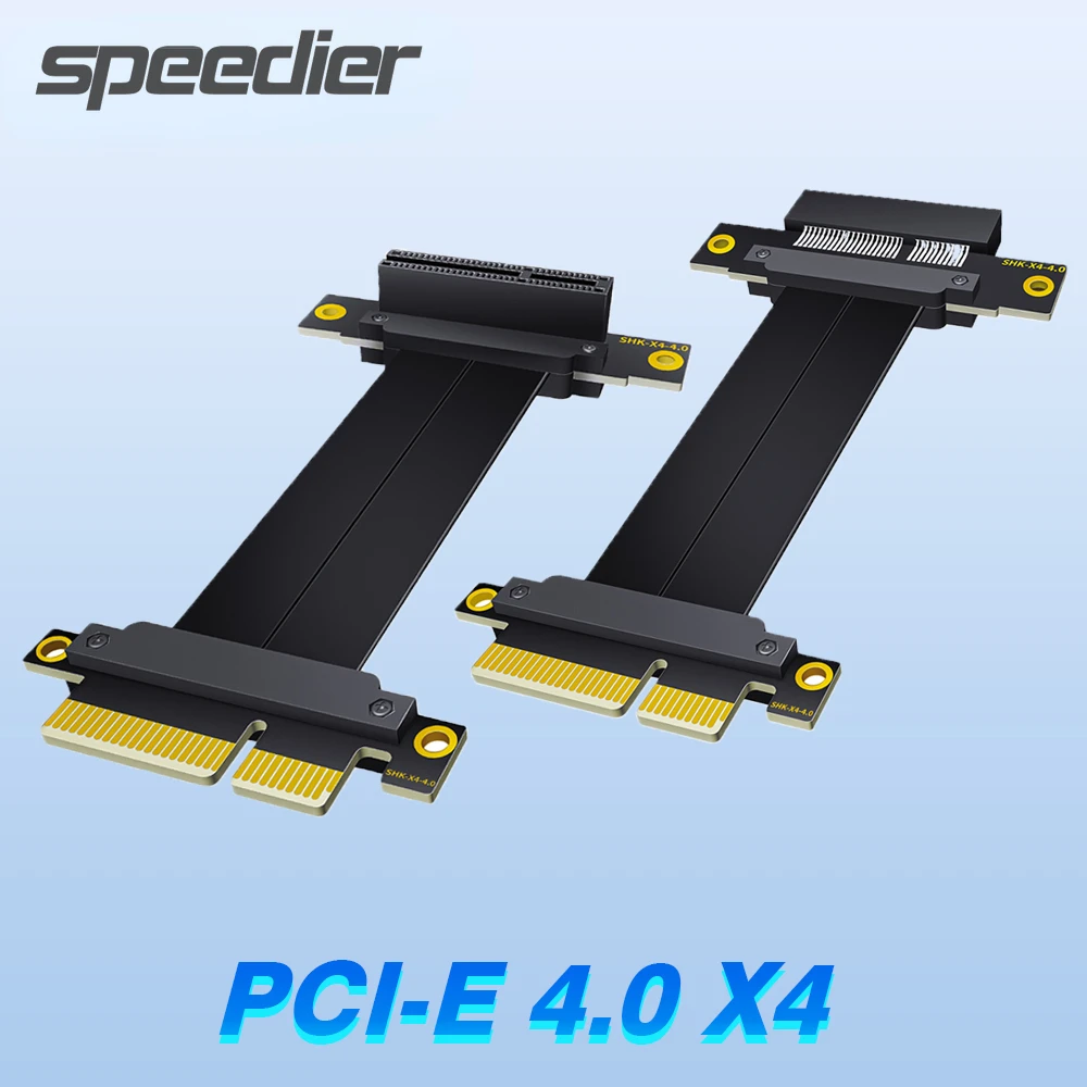 PCIE 4X Cable PCI Express Riser 90 Angled PCIe X4 Slot Riser Cable Mainboard PC GPU PCI-E Extender Converter Adapter Pcie 4.0 x4
PCIE 4X Cable PCI Express Riser 90 Angled PCIe X4 Slot Riser Cable Mainboard PC GPU PCI-E Extender Converter Adapter Pcie 4.0 x4