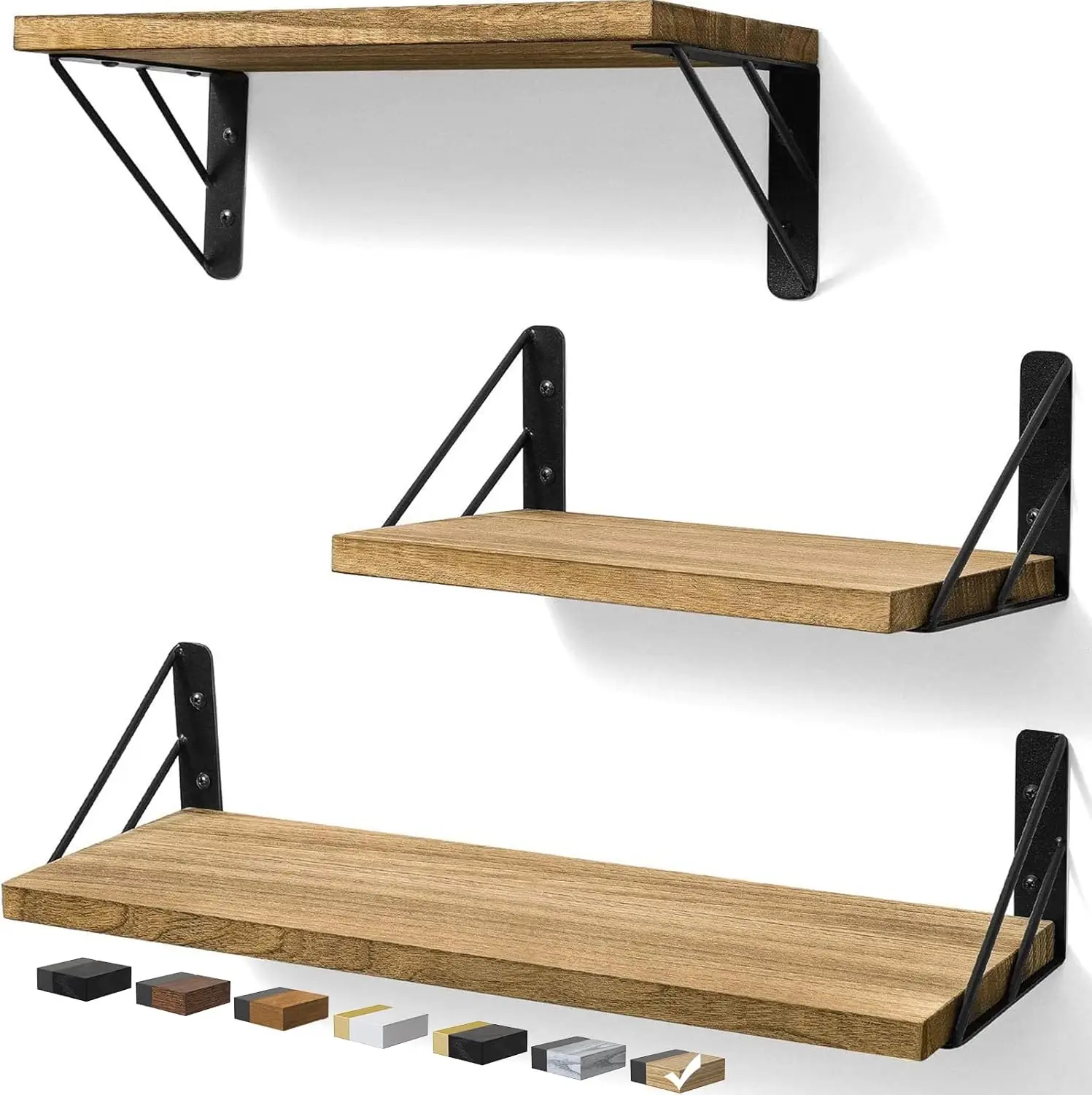 Wall Shelves for Bedroom Decor, Floating Wall Shelves for Living Room Kitchen Storage, Wall Mounted Rustic Wood Floatin
Wall Shelves for Bedroom Decor, Floating Wall Shelves for Living Room Kitchen Storage, Wall Mounted Rustic Wood Floatin