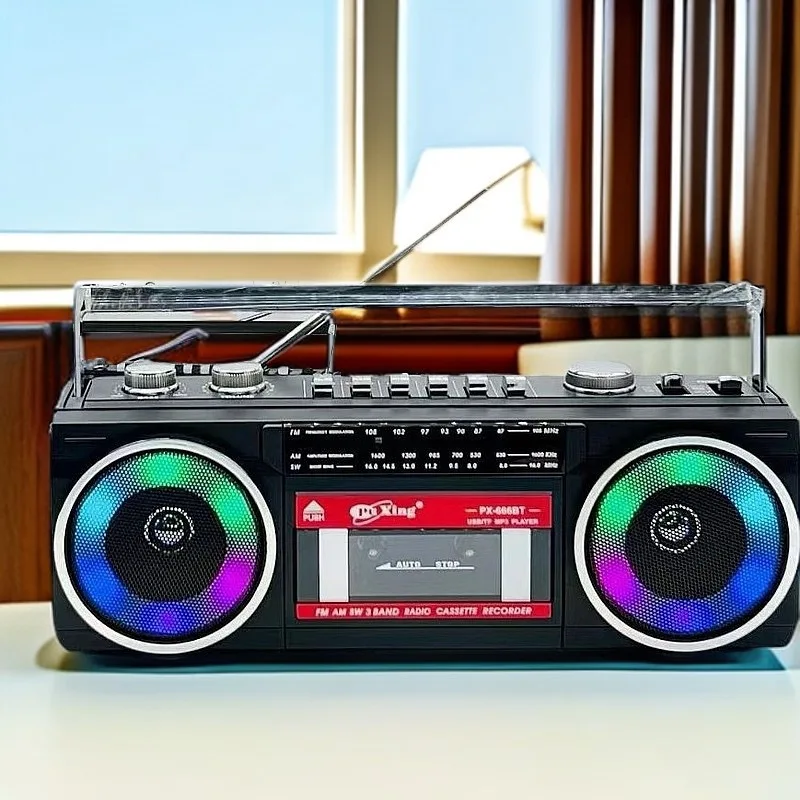Portable FM Radio Speaker Retro Tape Recorder Wireless Bluetooth 5.0 Music Player Outdoor Multi-band Radio AM/FM/USB MP3 Boombox
Portable FM Radio Speaker Retro Tape Recorder Wireless Bluetooth 5.0 Music Player Outdoor Multi-band Radio AM/FM/USB MP3 Boombox