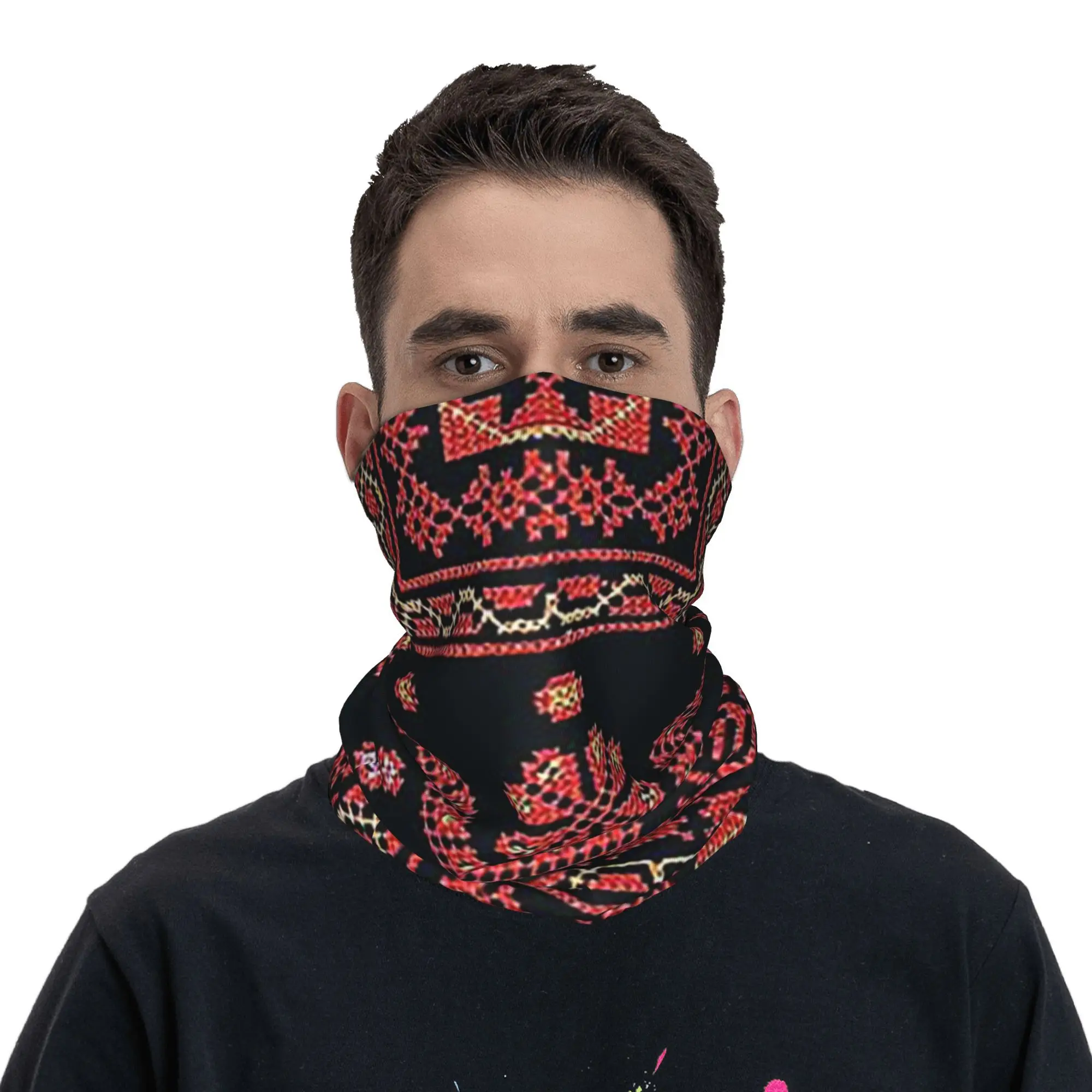 Three Flowers Palestinian Embroidery Bandana Neck Cover Printed Wrap Scarf Warm Face Mask Hiking Fishing For Men Women Adult
Three Flowers Palestinian Embroidery Bandana Neck Cover Printed Wrap Scarf Warm Face Mask Hiking Fishing For Men Women Adult