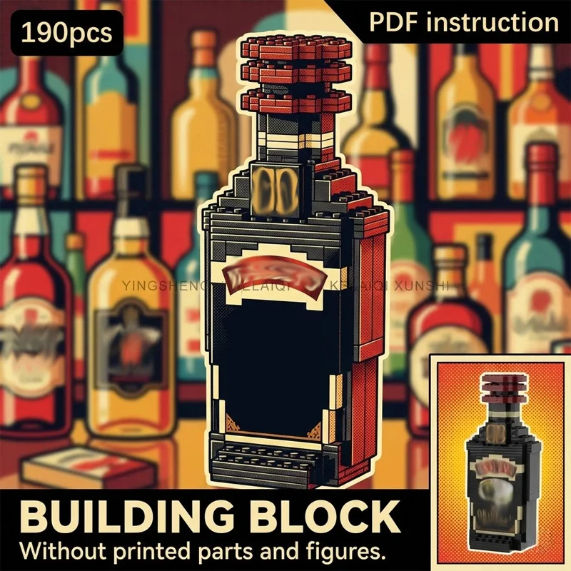 Креативная серия миниатюрных бутылок для алкоголя: модель MOC, имитация кирпичиков, игрушка для декора бара/паба
Креативная серия миниатюрных бутылок для алкоголя: модель MOC, имитация кирпичиков, игрушка для декора бара/паба