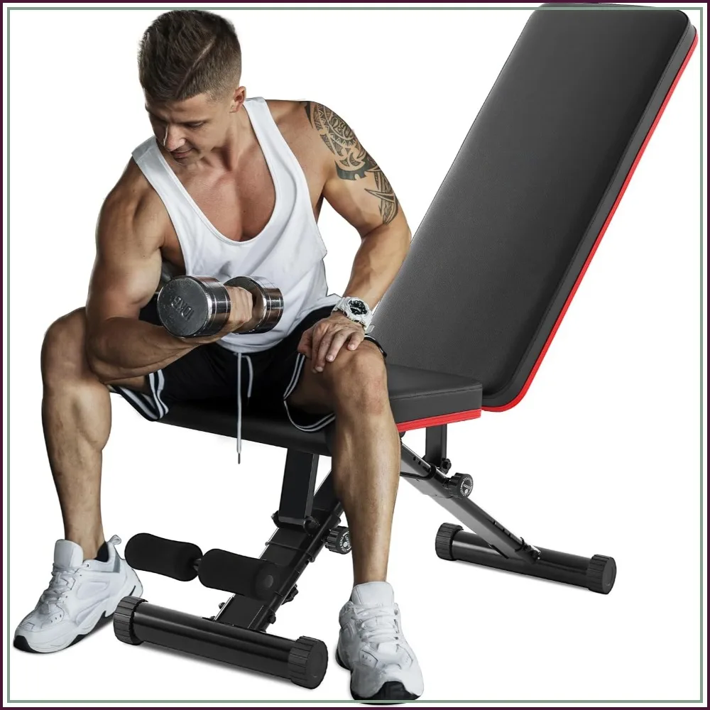 Adjustable Weight Bench for Full Body Strength Training, Foldable Workout Bench with Incline Flat Positions, 795 lbs Capacity for Home Gym
Adjustable Weight Bench for Full Body Strength Training, Foldable Workout Bench with Incline Flat Positions, 795 lbs Capacity for Home Gym