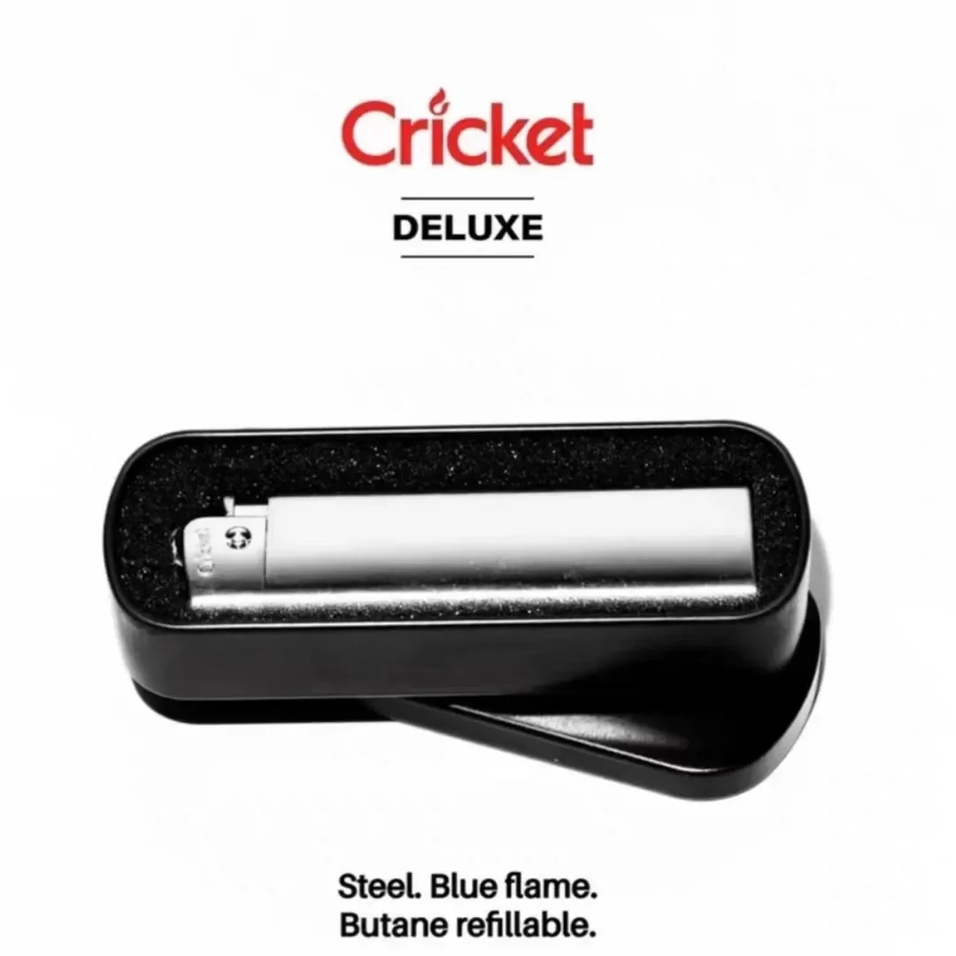HOT Cricket Metal Torch Lighter Windproof Blue Flame Butane Lighter Flint Grinding Wheel Inflatable Lighter with Metal Gift Box
HOT Cricket Metal Torch Lighter Windproof Blue Flame Butane Lighter Flint Grinding Wheel Inflatable Lighter with Metal Gift Box