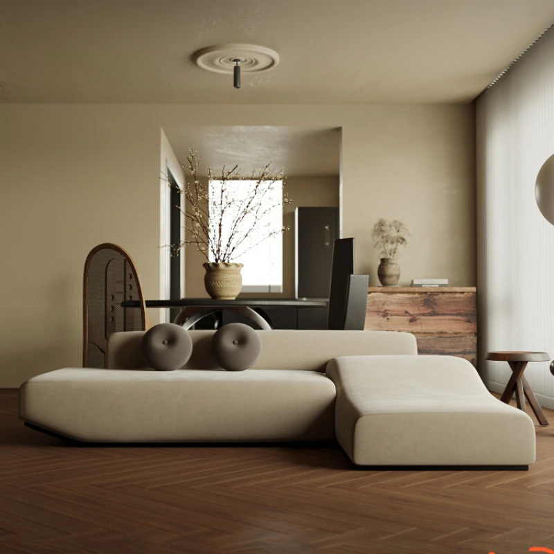 Fabric corner sofa Italian size apartment wabi-sabi wind living room home creative special-shaped
Fabric corner sofa Italian size apartment wabi-sabi wind living room home creative special-shaped