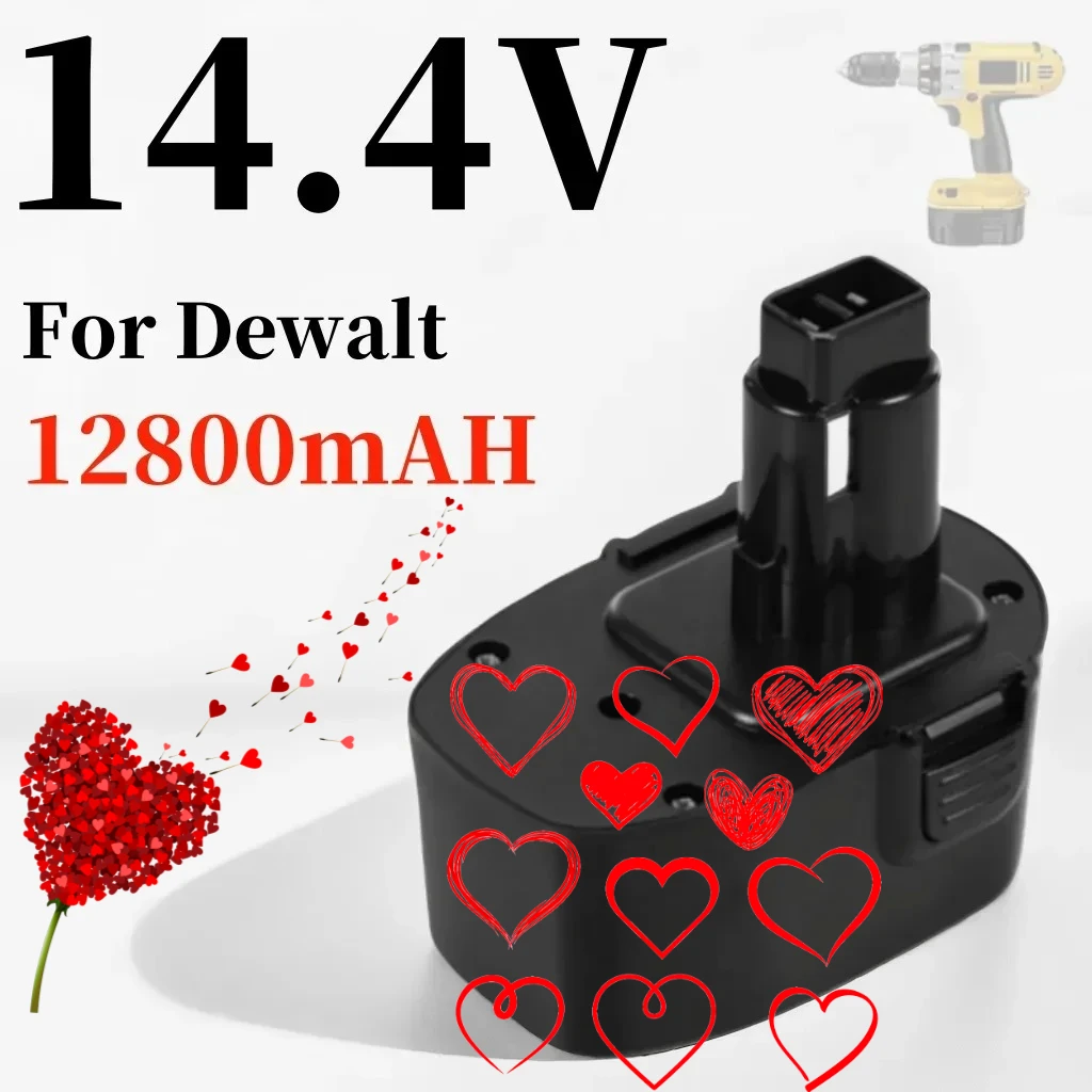 Newly upgraded 14.4V 12800mAh Ni-MH battery for Dewalt XRP DC9091 DC9094 DW9091 DE9091 DE9092 14.4 Volt Cordless Power Tools
Newly upgraded 14.4V 12800mAh Ni-MH battery for Dewalt XRP DC9091 DC9094 DW9091 DE9091 DE9092 14.4 Volt Cordless Power Tools