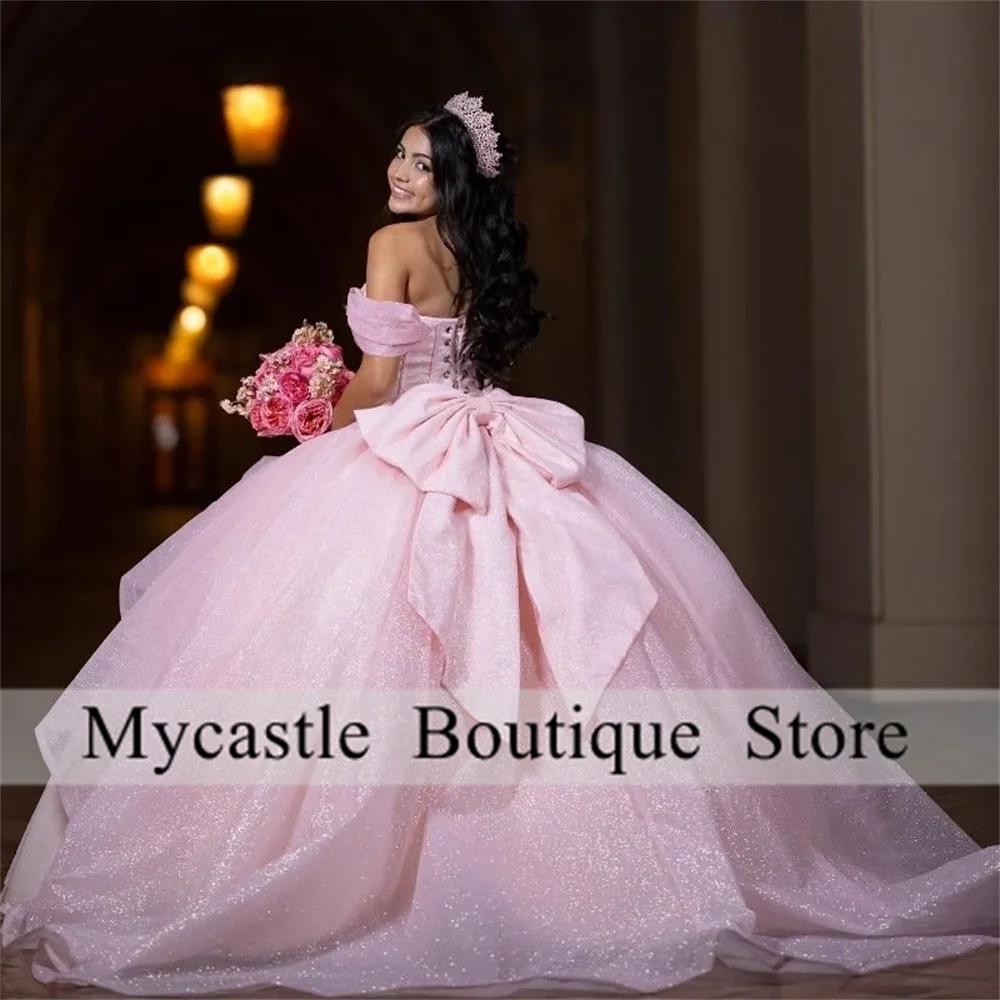 Mexican Pink Quinceanera Dresses Ball Gown 2025 With Bow Lace Applique Beading Sweet 16 Dress Customized Vestidos De XV 15 Anos
Mexican Pink Quinceanera Dresses Ball Gown 2025 With Bow Lace Applique Beading Sweet 16 Dress Customized Vestidos De XV 15 Anos