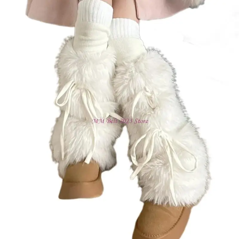 49ME Women Harajuku Plush Leg Warmers JK Girls Ribbon Bowknot Furry Cover Socks
49ME Women Harajuku Plush Leg Warmers JK Girls Ribbon Bowknot Furry Cover Socks
