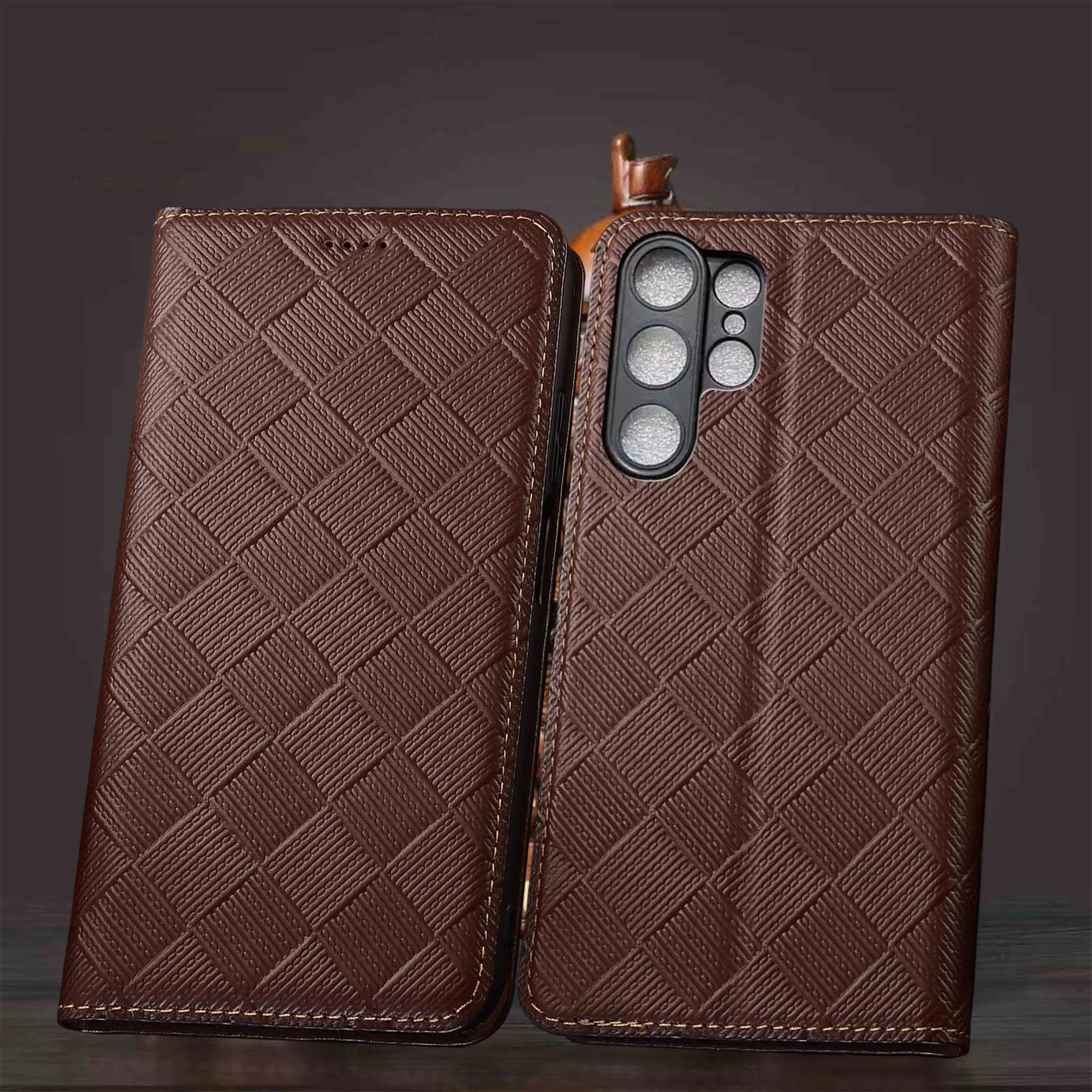 Genuine Leather Phone Case For Samsung Galaxy S21 S22 S23 S24 S25 S26 Edge Plus Ultra FE Woven Texture Pattern Flip Cover Case
Genuine Leather Phone Case For Samsung Galaxy S21 S22 S23 S24 S25 S26 Edge Plus Ultra FE Woven Texture Pattern Flip Cover Case