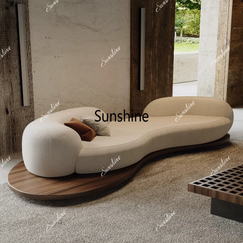 Medieval wabi-sandy wind solid wood curved living room small apartment hotel homestay reception sofa
Medieval wabi-sandy wind solid wood curved living room small apartment hotel homestay reception sofa