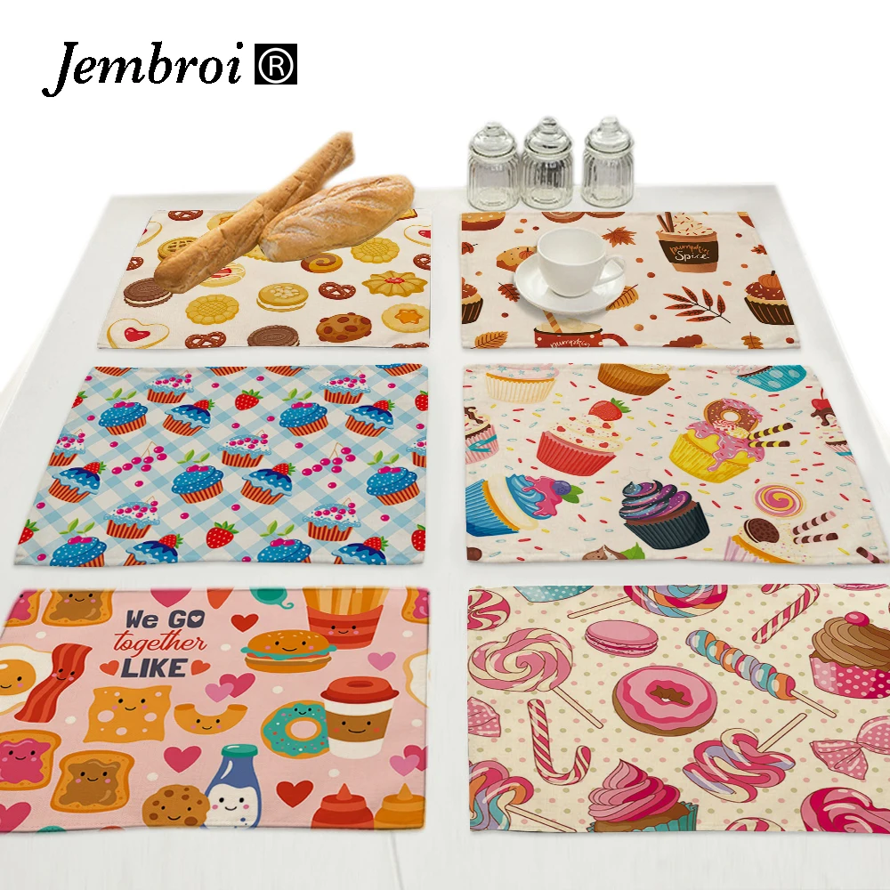 Cup Cake Cartoon Print Placemats Coffee Table Mat Dish Candle Coaster for Kitchen Accessories Dinning Tablecloth Home Decor
Cup Cake Cartoon Print Placemats Coffee Table Mat Dish Candle Coaster for Kitchen Accessories Dinning Tablecloth Home Decor