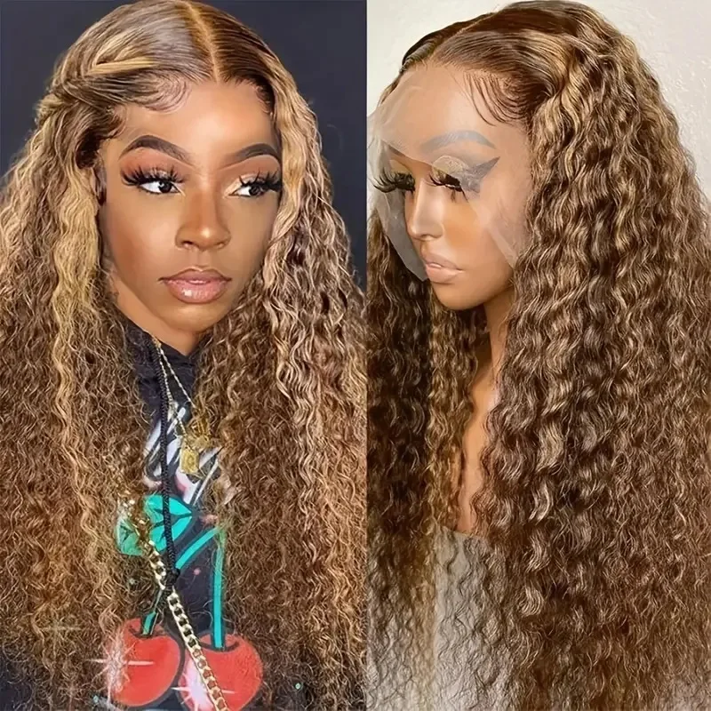 European and American fashion lace front wigs, popular in Africa, featuring piano-colored small curly long hair full wigs.
European and American fashion lace front wigs, popular in Africa, featuring piano-colored small curly long hair full wigs.