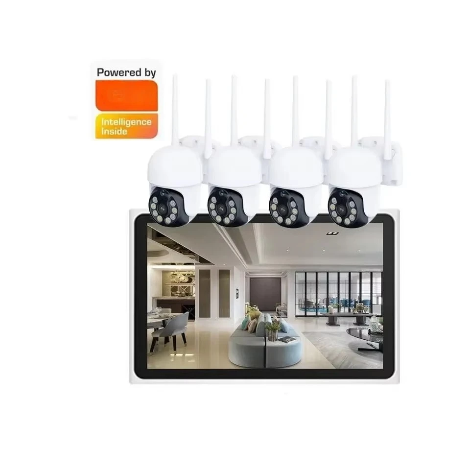 Tuya LCD Wireless 4CH Home Security Cctv Camera System Wifi Nvr Kit With 10 Inch Screen Human Detection Two Way Audio
Tuya LCD Wireless 4CH Home Security Cctv Camera System Wifi Nvr Kit With 10 Inch Screen Human Detection Two Way Audio