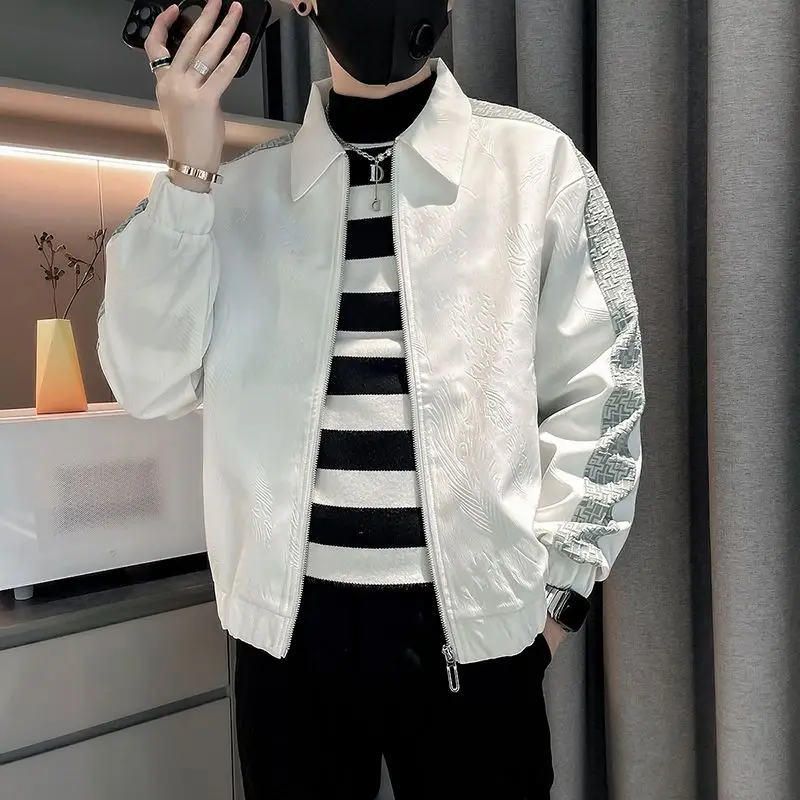 2023 Spring Autumn KPOP Fashion Style Harajuku Slim Fit Tops Loose Casual All Match Outerwear Lapel Zipper Long Sleeve Jacket
2023 Spring Autumn KPOP Fashion Style Harajuku Slim Fit Tops Loose Casual All Match Outerwear Lapel Zipper Long Sleeve Jacket