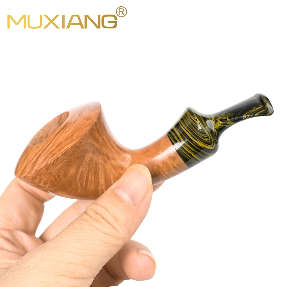 MUXIANG Briar Tobacco Pipe Short Warm Snuff Pipe Cumberland Pipe Mouth 3mm Pipe Channel Father's Day Gift wood pipe
MUXIANG Briar Tobacco Pipe Short Warm Snuff Pipe Cumberland Pipe Mouth 3mm Pipe Channel Father's Day Gift wood pipe