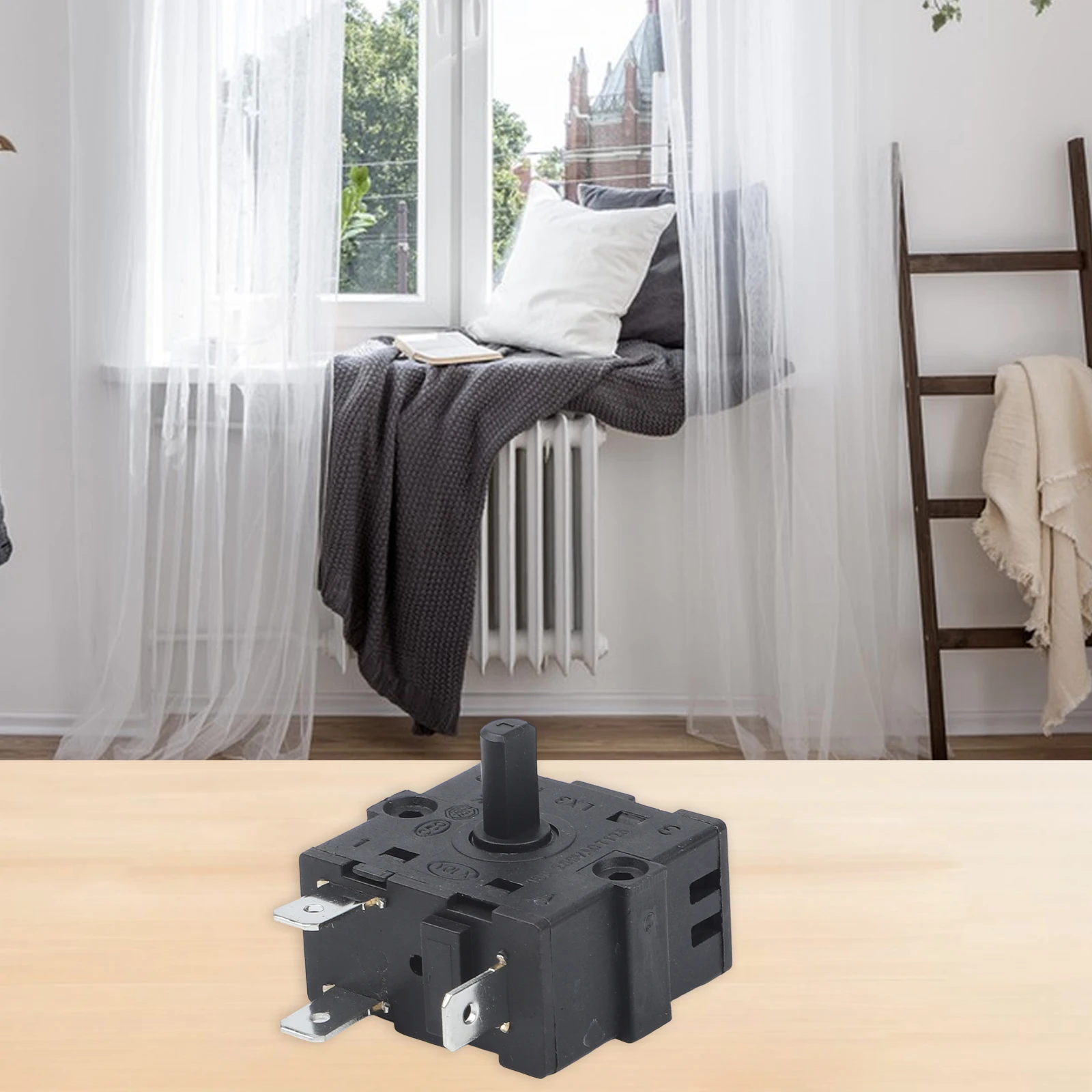 3-контактный переключатель для электрического обогревателя, контактный тип 3NC 1NO, совместим с электрическими обогревателями, металлический материал, для печей
3-контактный переключатель для электрического обогревателя, контактный тип 3NC 1NO, совместим с электрическими обогревателями, металлический материал, для печей