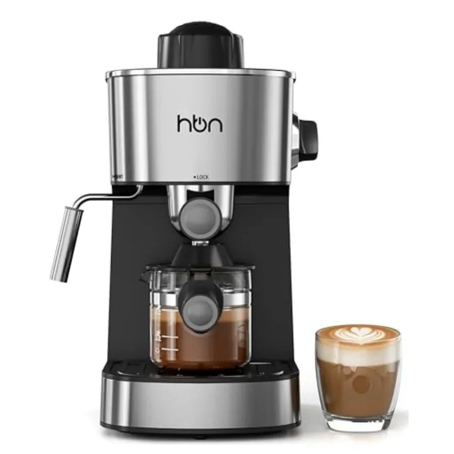 Espresso Machine for Home and Office Stainless Steel Black 3.5Bar with Milk Frother and Steamer Compact 800W 2-4 Cup Cappuccino
Espresso Machine for Home and Office Stainless Steel Black 3.5Bar with Milk Frother and Steamer Compact 800W 2-4 Cup Cappuccino