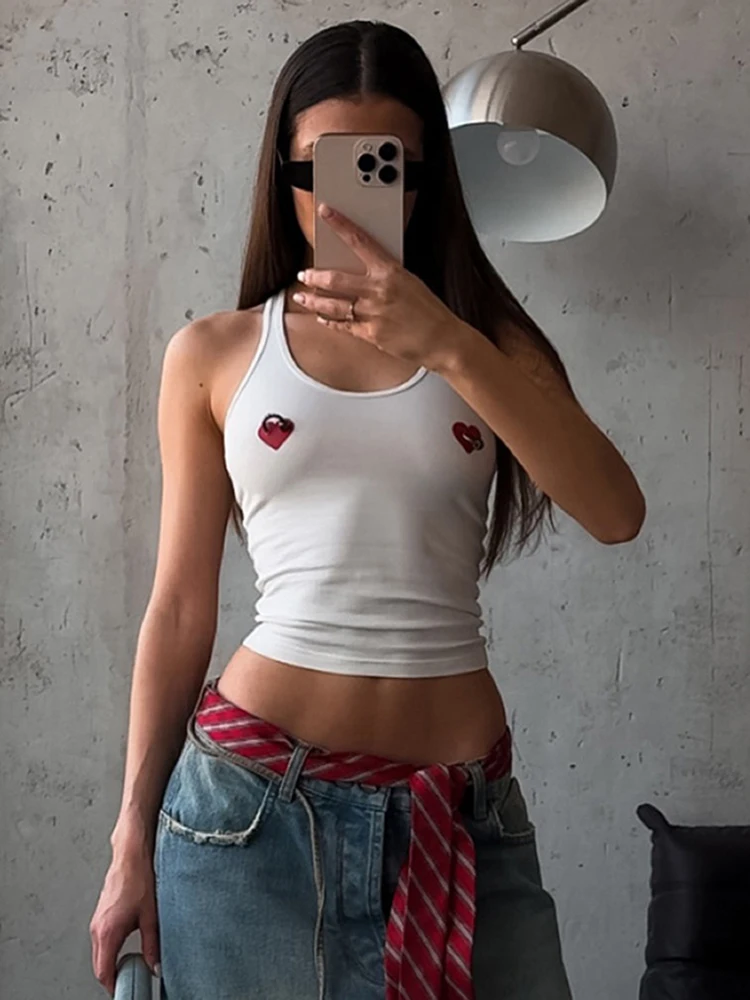 Cutenew Fashion Casual Women Vests Summer New Basic All-matched Active O-neck Crop Tanks Printed Concise Female Daily Street Top
Cutenew Fashion Casual Women Vests Summer New Basic All-matched Active O-neck Crop Tanks Printed Concise Female Daily Street Top