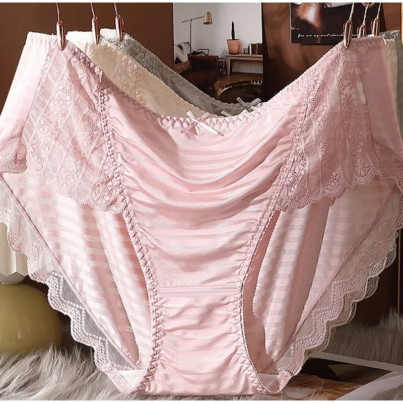 2pcs/set Panties for Women Flower Lace Satin Solid Sexy Panties Plus Size Light Luxury Lingeries Cotton High Waist Briefs
2pcs/set Panties for Women Flower Lace Satin Solid Sexy Panties Plus Size Light Luxury Lingeries Cotton High Waist Briefs