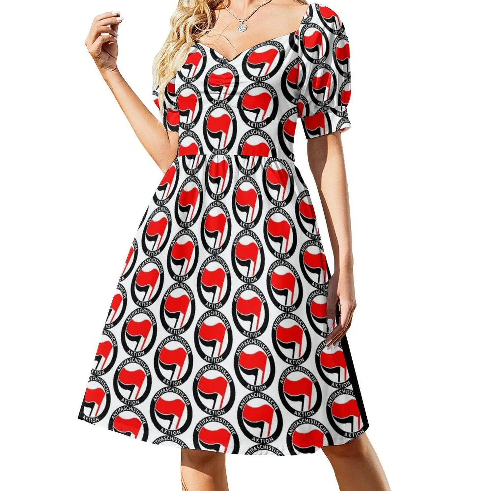 Antifaschistische Aktion Short-Sleeved Dress dress korean style ceremony dresses summer dresses Dress for pregnant women
Antifaschistische Aktion Short-Sleeved Dress dress korean style ceremony dresses summer dresses Dress for pregnant women