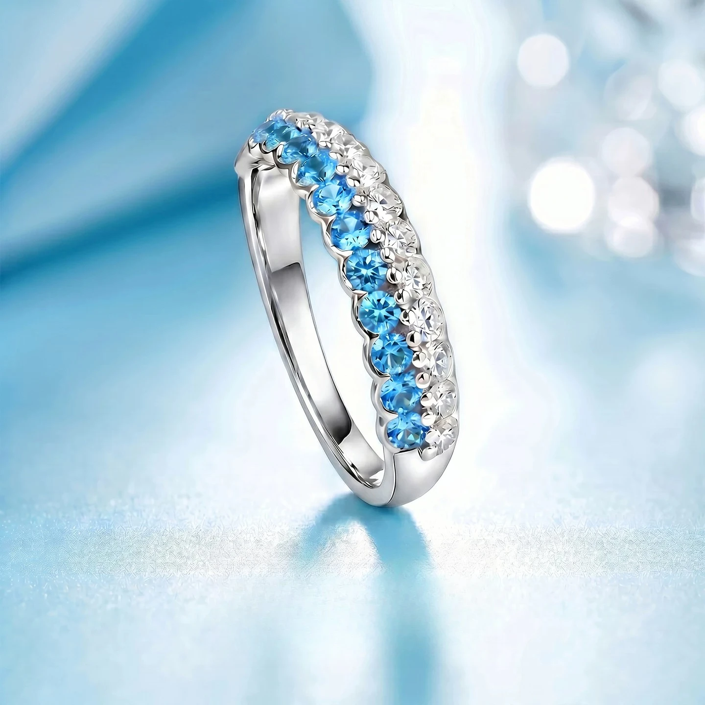 S925 Silver Ring Double Row Zircon Contrast Low key Exquisite Stacked Ring with Unique Design Versatile
S925 Silver Ring Double Row Zircon Contrast Low key Exquisite Stacked Ring with Unique Design Versatile