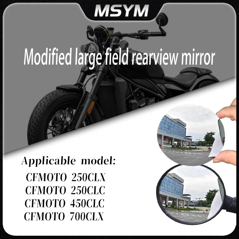 Motorcycle Accessories Convex Mirror Enlarge Rearview Mirrors Side Mirror View Vision For CFMOTO 450CLC 250CLC 250CLX 700CLX
Motorcycle Accessories Convex Mirror Enlarge Rearview Mirrors Side Mirror View Vision For CFMOTO 450CLC 250CLC 250CLX 700CLX
