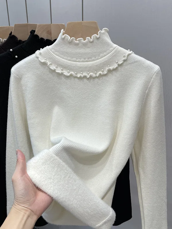 Женская утепленная трикотажная кофта с флисовой подкладкой, осенне-зимняя новинка, с интегрированным флисовым дизайном, высоким воротником, базовая модель
Женская утепленная трикотажная кофта с флисовой подкладкой, осенне-зимняя новинка, с интегрированным флисовым дизайном, высоким воротником, базовая модель