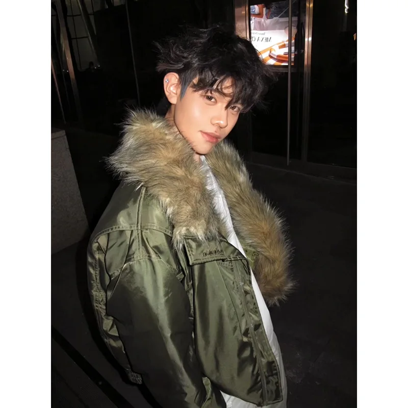 Fur Collar Brown Jackets Mens Autumn Field Work Outdoor Natural Farm Country Life Practical Durable Quality Goods Cargo Fashion
Fur Collar Brown Jackets Mens Autumn Field Work Outdoor Natural Farm Country Life Practical Durable Quality Goods Cargo Fashion