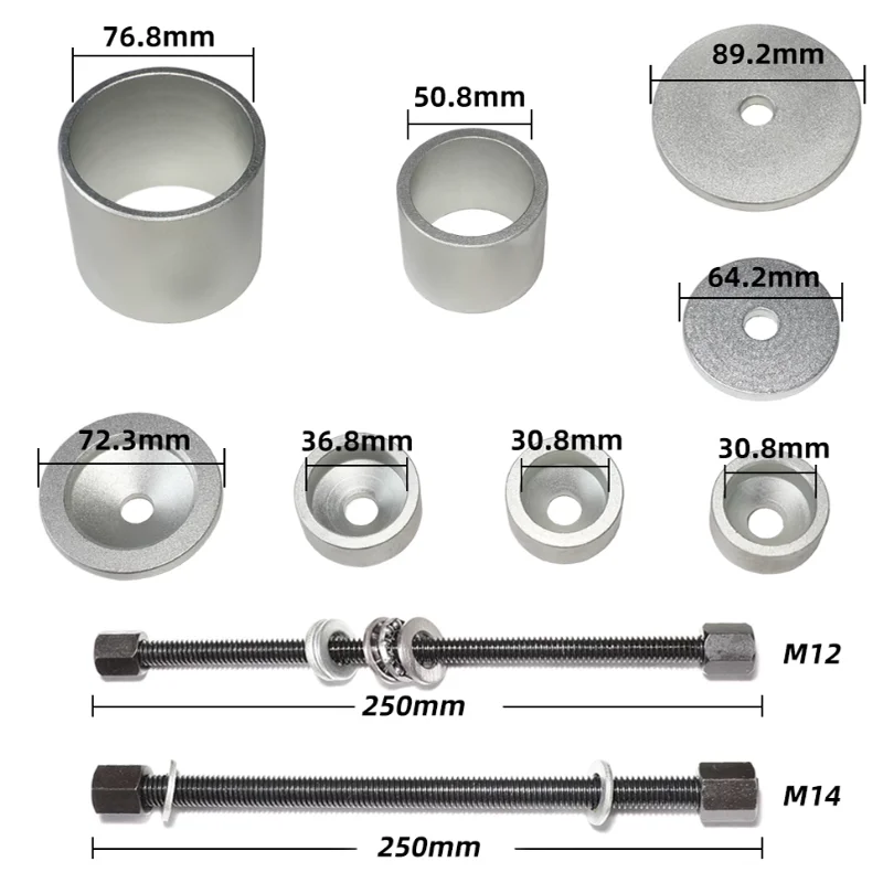 Bushing Puller Tool Bushing Press Kit Rear Axle Arm Suspension Bushing Removal Install Tool for Audi Volkswagen
Bushing Puller Tool Bushing Press Kit Rear Axle Arm Suspension Bushing Removal Install Tool for Audi Volkswagen