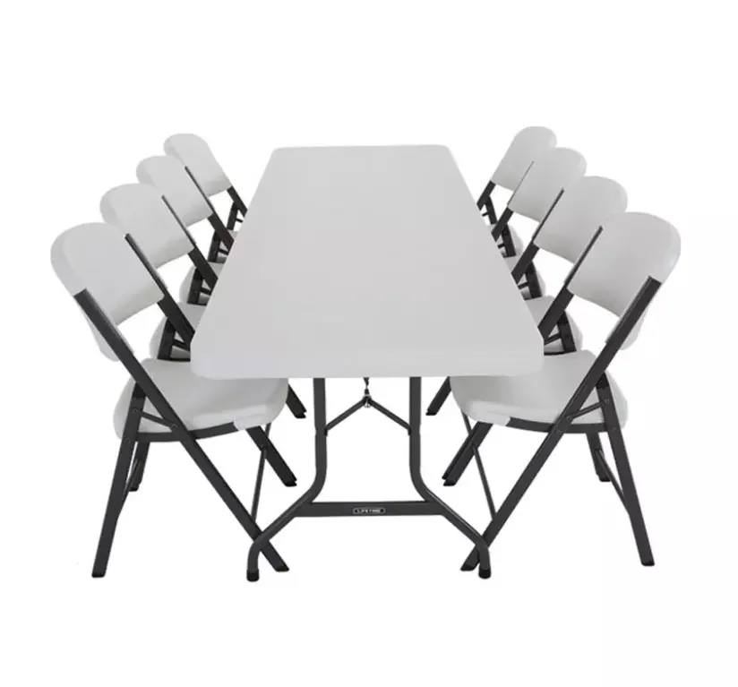 Commercial Furniture White Black 6ft/8ft Outdoor Plastic Folding Tables For Events Folding Plastic Chair
Commercial Furniture White Black 6ft/8ft Outdoor Plastic Folding Tables For Events Folding Plastic Chair