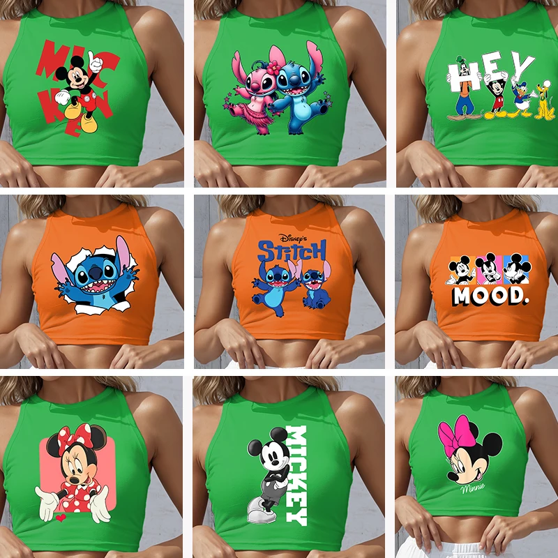 Ladies Workout Sports Shirts Crop Top 2025 Disney Halloween Clothes Mickey Women Vintage Cartoon Print Sleeveless Stitch Summer
Ladies Workout Sports Shirts Crop Top 2025 Disney Halloween Clothes Mickey Women Vintage Cartoon Print Sleeveless Stitch Summer