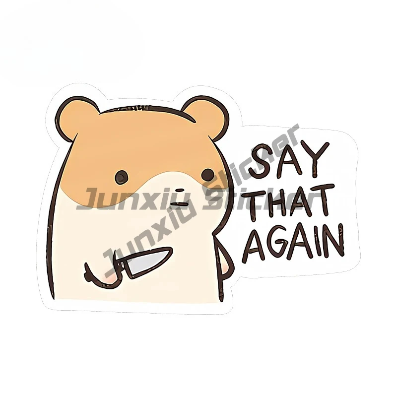 For Say That Again Funny Car Stickers Personality Sunscreen Decals Waterproof Windows Vinyl Car Wrap
For Say That Again Funny Car Stickers Personality Sunscreen Decals Waterproof Windows Vinyl Car Wrap