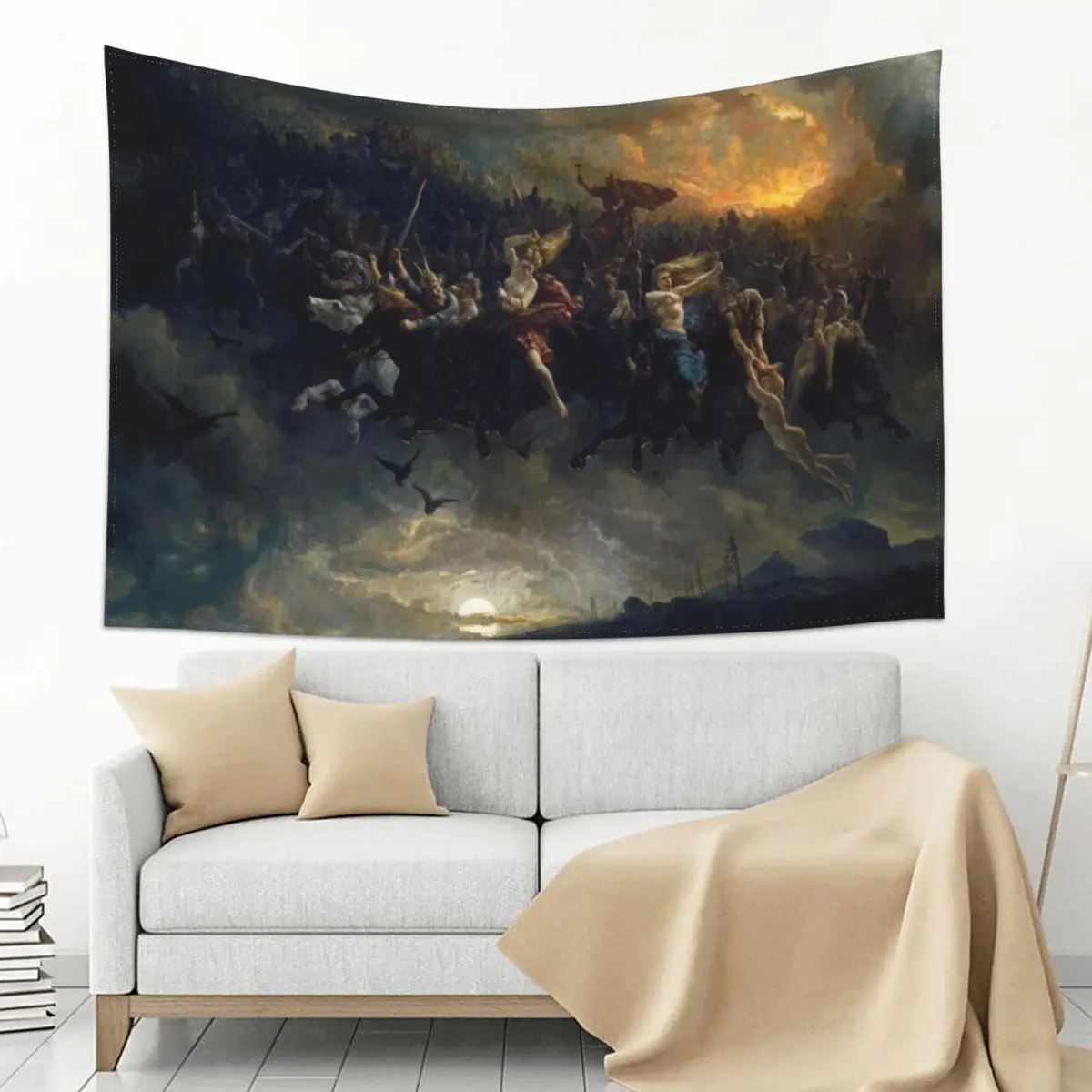 The Wild Hunt of Odin, by Peter Nicolai Arbo Tapestry 
The Wild Hunt of Odin, by Peter Nicolai Arbo Tapestry