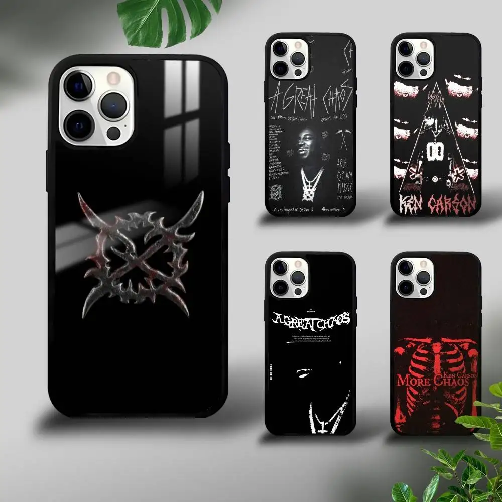 Ken C-Carson More Chaos Phone Case For IPhone 16 15 14 13 12 11 Pro Max Plus Mini Plus Hard Mirror Surface Protect Funda
Ken C-Carson More Chaos Phone Case For IPhone 16 15 14 13 12 11 Pro Max Plus Mini Plus Hard Mirror Surface Protect Funda