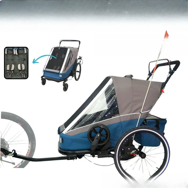 Outdoor Double Bike Trailer Travel Daily Cart 3-in-1 Camper
Outdoor Double Bike Trailer Travel Daily Cart 3-in-1 Camper