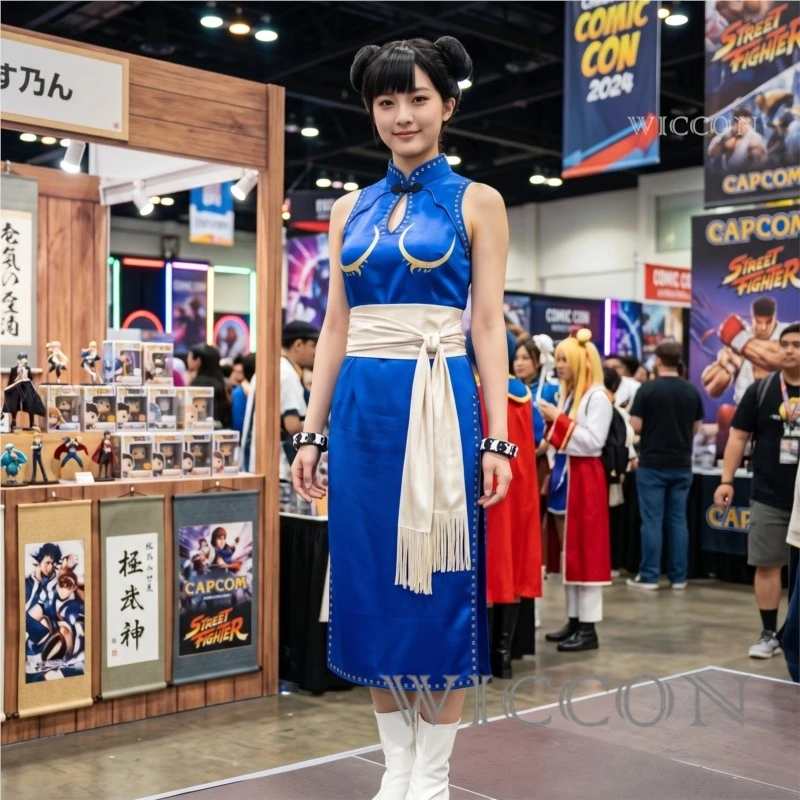 Street Fighter Chun Li Live Action Blue Qipao + Wig - Sexy Suit for Women, Halloween Kung Fu Cosplay cosplay full costumes an
Street Fighter Chun Li Live Action Blue Qipao + Wig - Sexy Suit for Women, Halloween Kung Fu Cosplay cosplay full costumes an