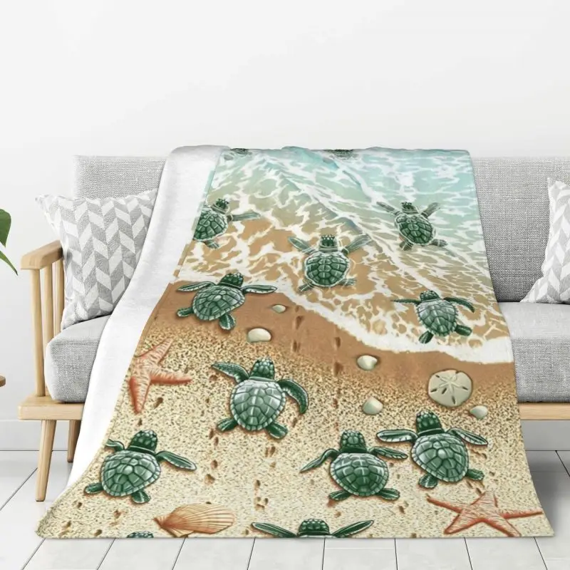 Custom Ocean Sea Turtle And Star Blanket 3D Printed Soft Flannel Fleece Warm Throw Blankets for Car Bedroom Sofa Quilt
Custom Ocean Sea Turtle And Star Blanket 3D Printed Soft Flannel Fleece Warm Throw Blankets for Car Bedroom Sofa Quilt