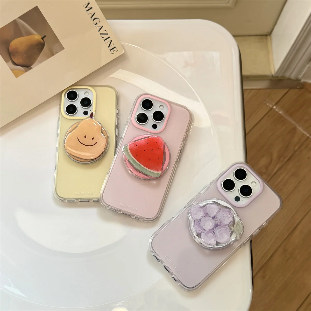 New macaron solid-color fruit magnetic stand Phone Case For iPhone 16 15 14 13 Pro Max fundas iphone 15 case Protective cover
New macaron solid-color fruit magnetic stand Phone Case For iPhone 16 15 14 13 Pro Max fundas iphone 15 case Protective cover