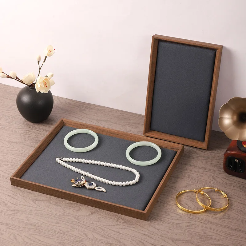 Walnut Wood Grain Jewelry Tray,Velvet Lined Display Organizer for Rings Necklaces Bracelets,Lined Organizer for Home & Shop Use
Walnut Wood Grain Jewelry Tray,Velvet Lined Display Organizer for Rings Necklaces Bracelets,Lined Organizer for Home & Shop Use