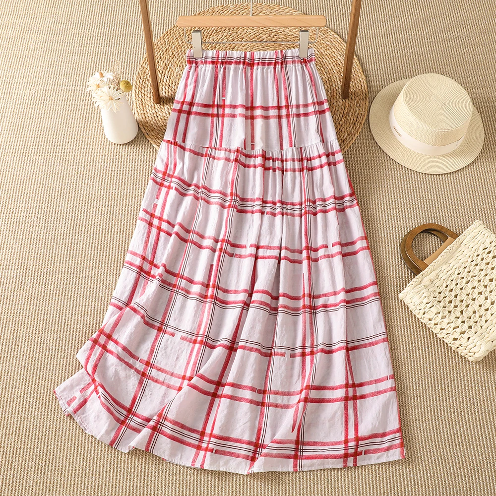 Korean Style Unique Small Audience Design Color Block Plaid Half Skirt Women's Summer New Versatile Retro Pleated Umbrella Skirt
Korean Style Unique Small Audience Design Color Block Plaid Half Skirt Women's Summer New Versatile Retro Pleated Umbrella Skirt