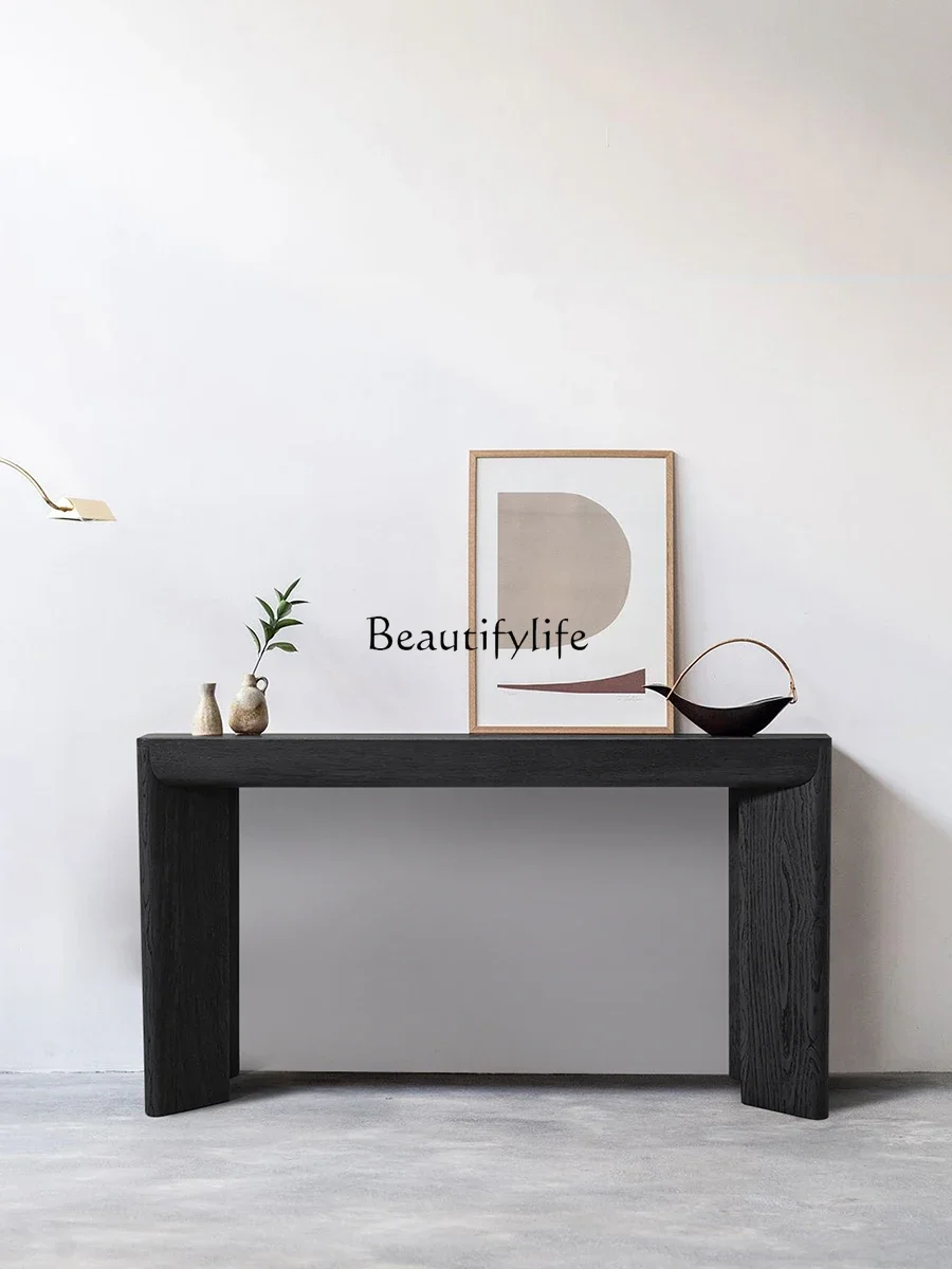 Italian minimalist solid wood porch table wabi-sabi wind living room against the wall side table case end view table
Italian minimalist solid wood porch table wabi-sabi wind living room against the wall side table case end view table