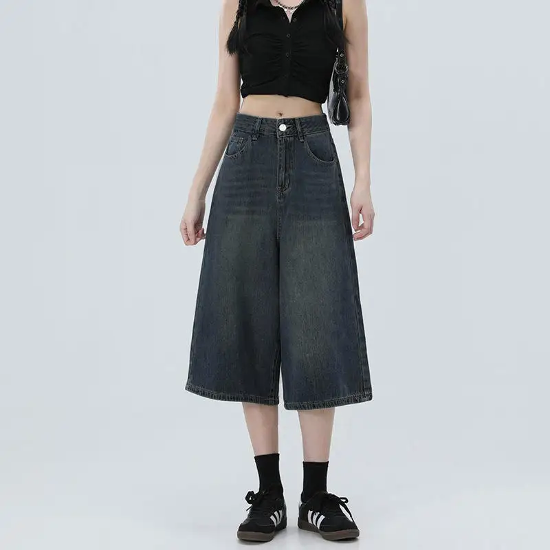 Trendy American High Waist Wide Leg Seven-Foot Jeans Women's Spring Summer New Style Slimming Jeans High Waist Wide Leg
Trendy American High Waist Wide Leg Seven-Foot Jeans Women's Spring Summer New Style Slimming Jeans High Waist Wide Leg