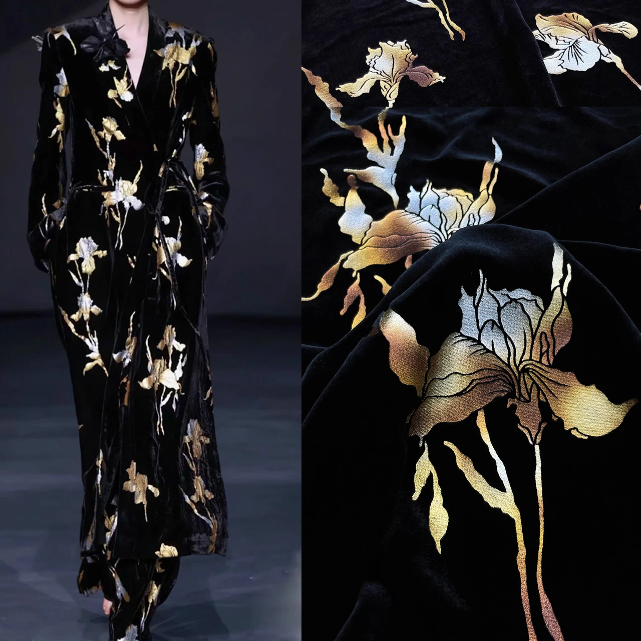 Шелковая бархатная ткань CISULI с золотым принтом, 40 мам, ширина 140 см/55 дюймов, роскошные костюмы и ткань для платья, материал для шитья
Шелковая бархатная ткань CISULI с золотым принтом, 40 мам, ширина 140 см/55 дюймов, роскошные костюмы и ткань для платья, материал для шитья