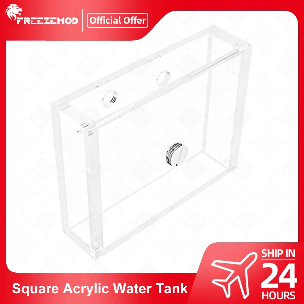 FREEZEMOD 430ml Square Acrylic Liquid Cooling Water Tank for Installation of Industrial Servers with Lower Effluent FSX-1540B
FREEZEMOD 430ml Square Acrylic Liquid Cooling Water Tank for Installation of Industrial Servers with Lower Effluent FSX-1540B